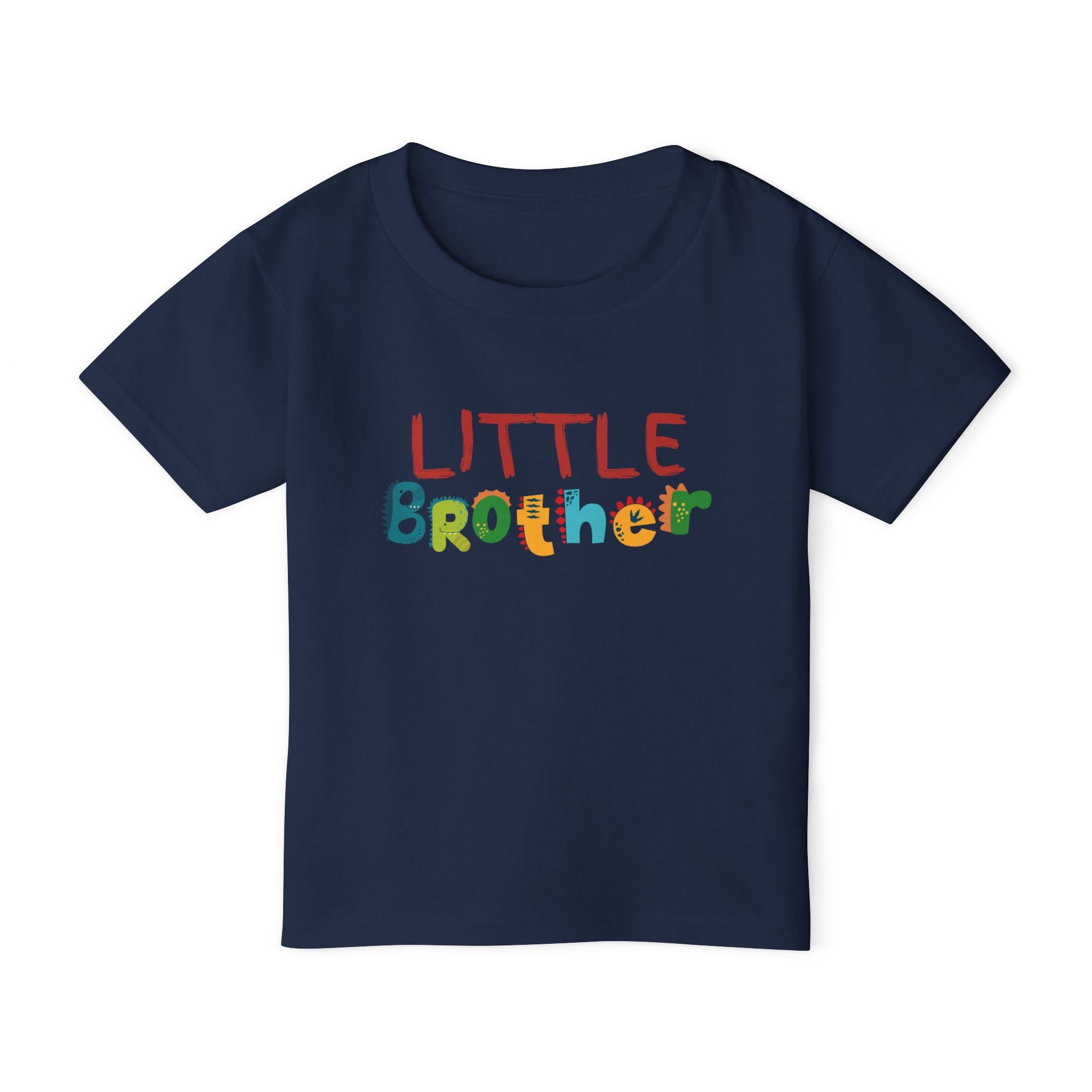 Little Brother Toddler T-Shirt - Colorful Playful Sibling Shirt
