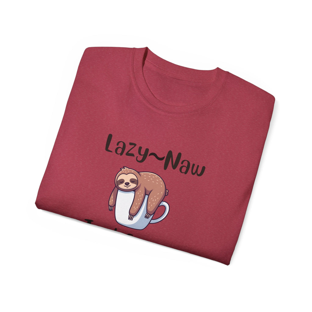 Sloth 'Lazy-Naw — Just Energy Efficient' T-Shirt