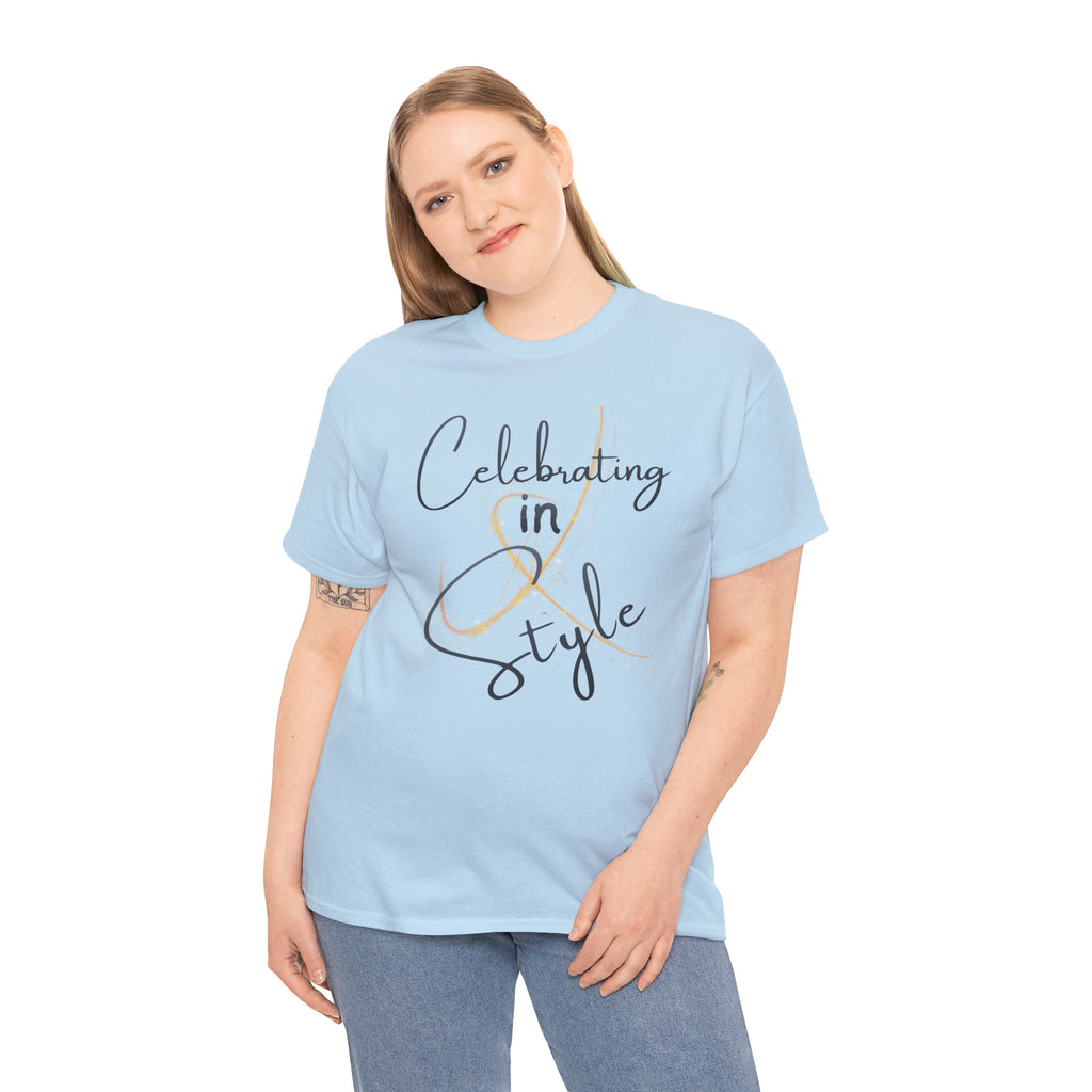"Celebrating" T-Shirt — Celebratory Graphic Tee