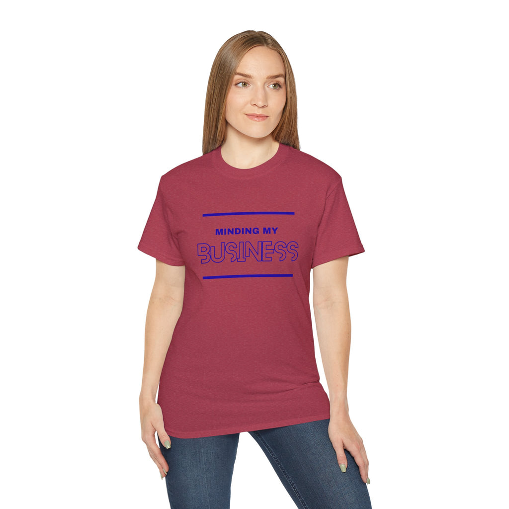 T‑Shirt — "Minding My Business" Minimal Graphic Tee