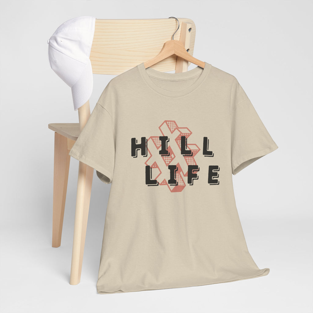 Hill Life T‑Shirt — Retro Geo Cross Graphic Tee