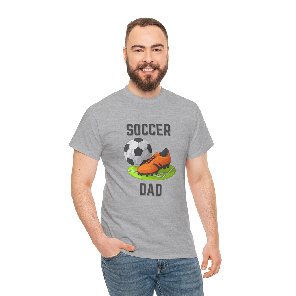 Soccer Dad T-Shirt – Graphic Soccer Ball & Cleat Tee, Father’s Day Gift