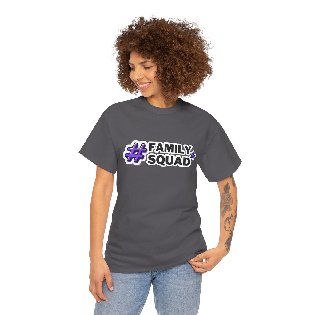 Family Squad T-Shirt — #FamilySquad Graphic Tee for Matching Family Outfits