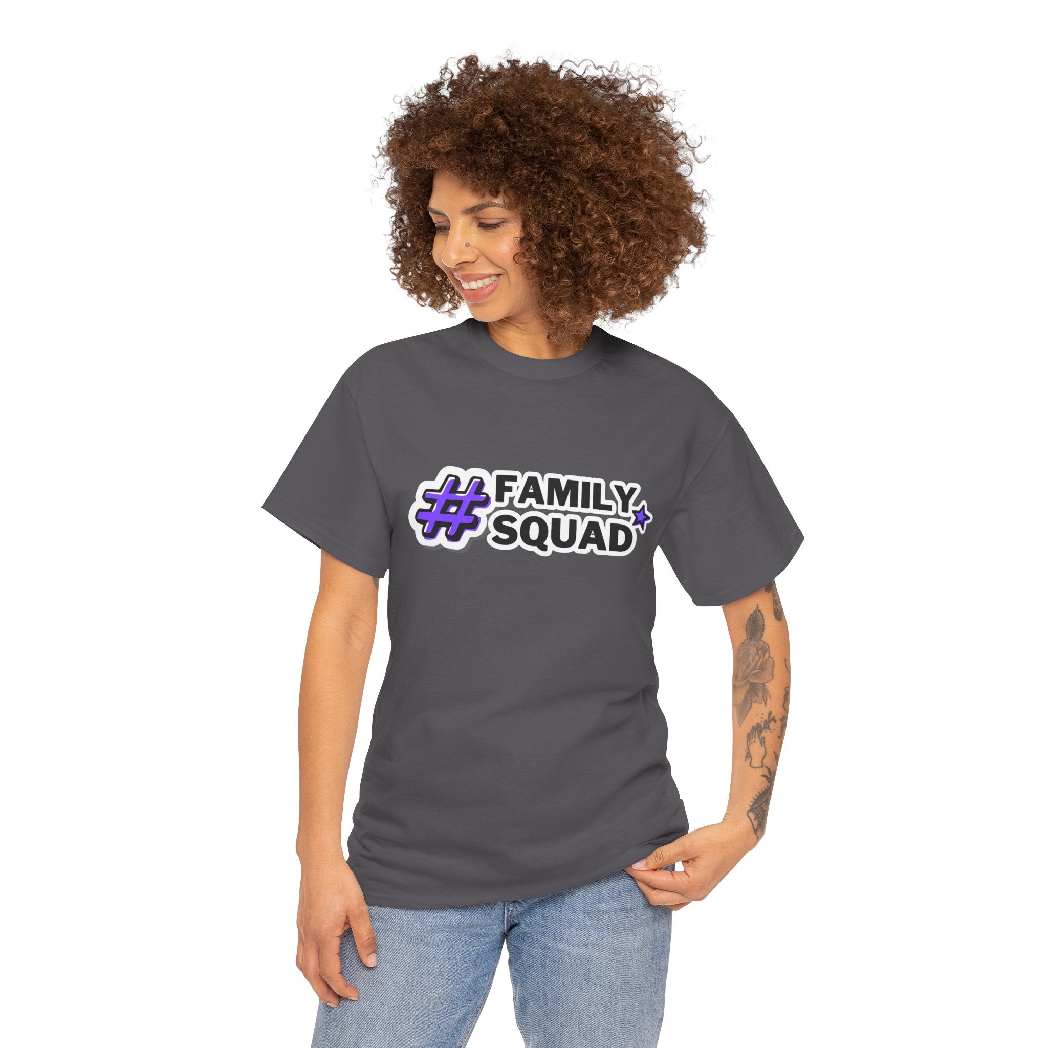 Family Squad T-Shirt — #FamilySquad Graphic Tee for Matching Family Outfits