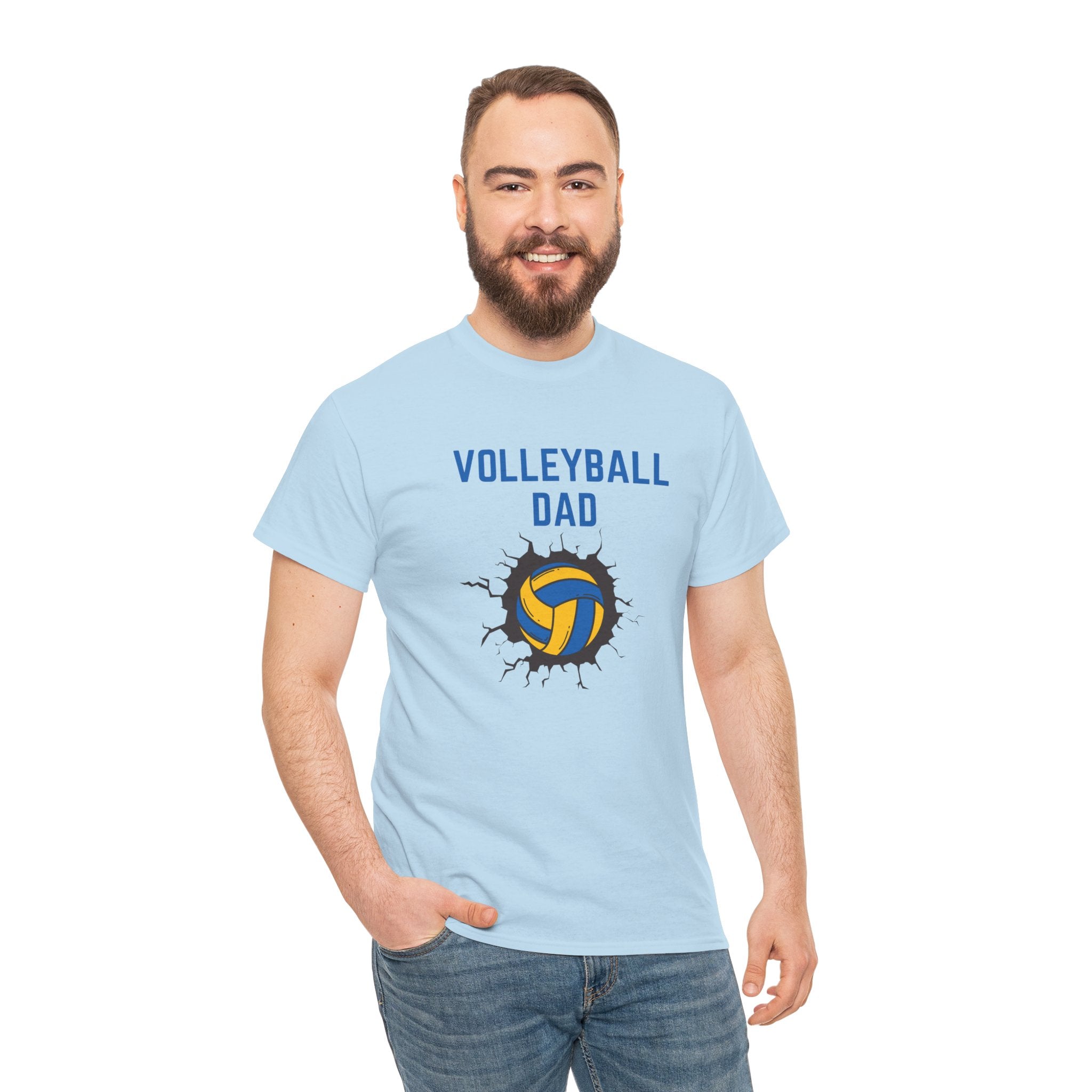 Volleyball Dad T-Shirt — Dad Gift, Volleyball Player Support Tee