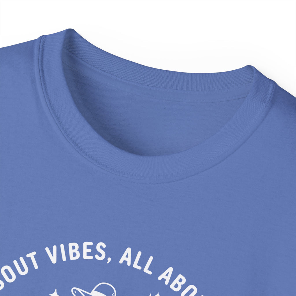 Girls Trip T-Shirt — 'All About Vibes, All About Style' Graphic Tee for Bachelorette & Vacation