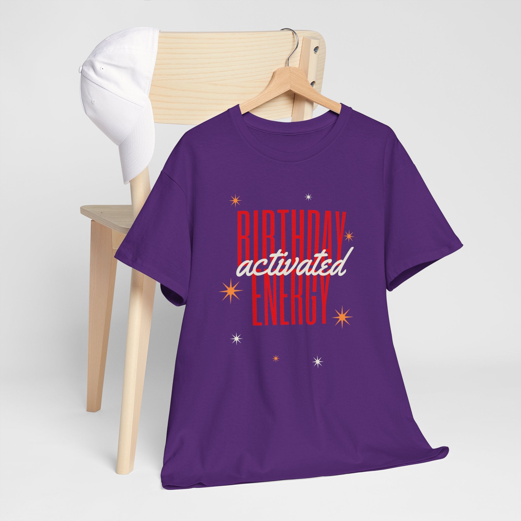 Birthday Energy Tee — Fun Get Started Party Shirt