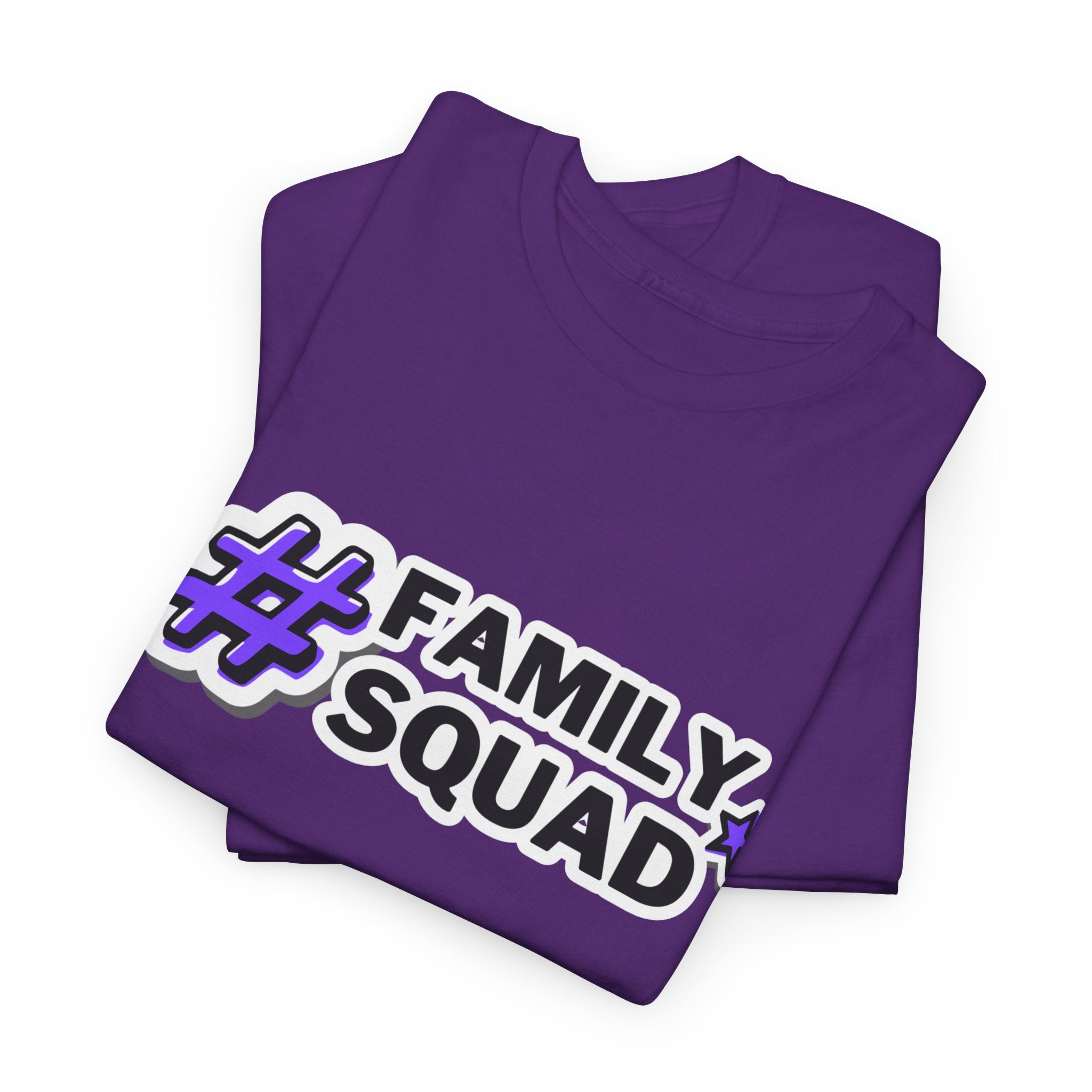 Family Squad T-Shirt — #FamilySquad Graphic Tee for Matching Family Outfits