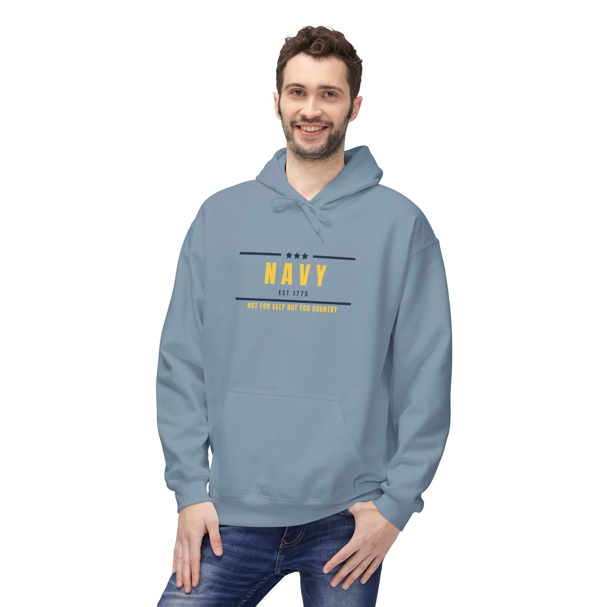 Navy Est. Hoodie — Military Pride Pullover