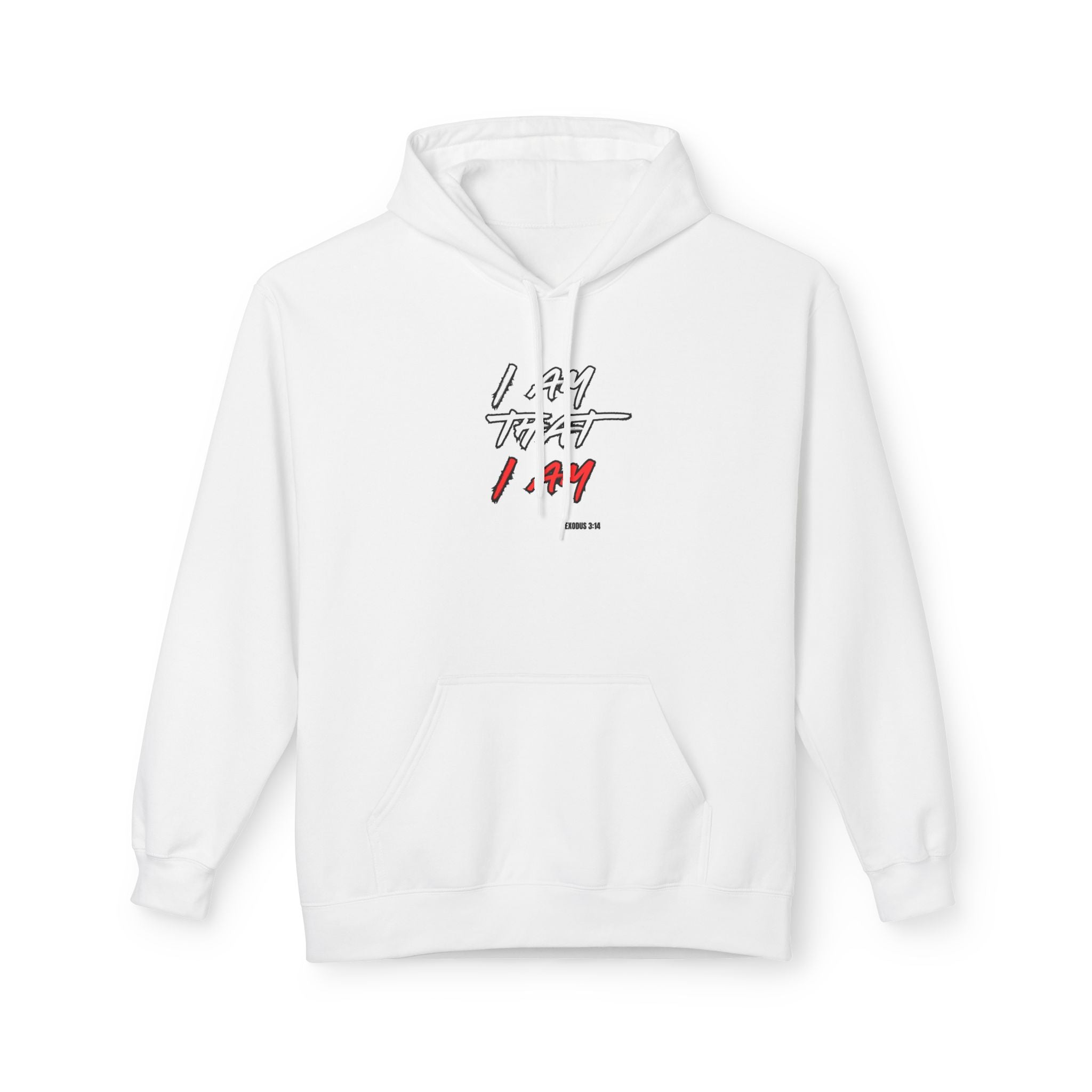 Hoodie — 'Lazy Today, Lady Tomorrow' Minimal Script Hoodie (White)