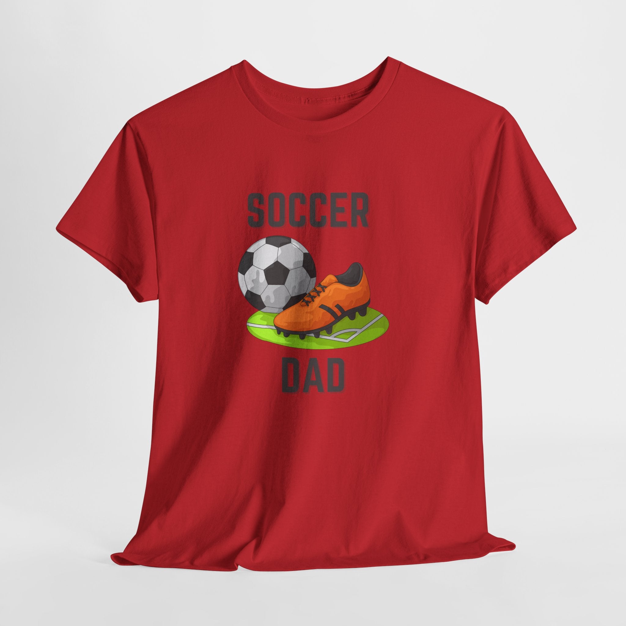 Soccer Dad T-Shirt – Graphic Soccer Ball & Cleat Tee, Father’s Day Gift