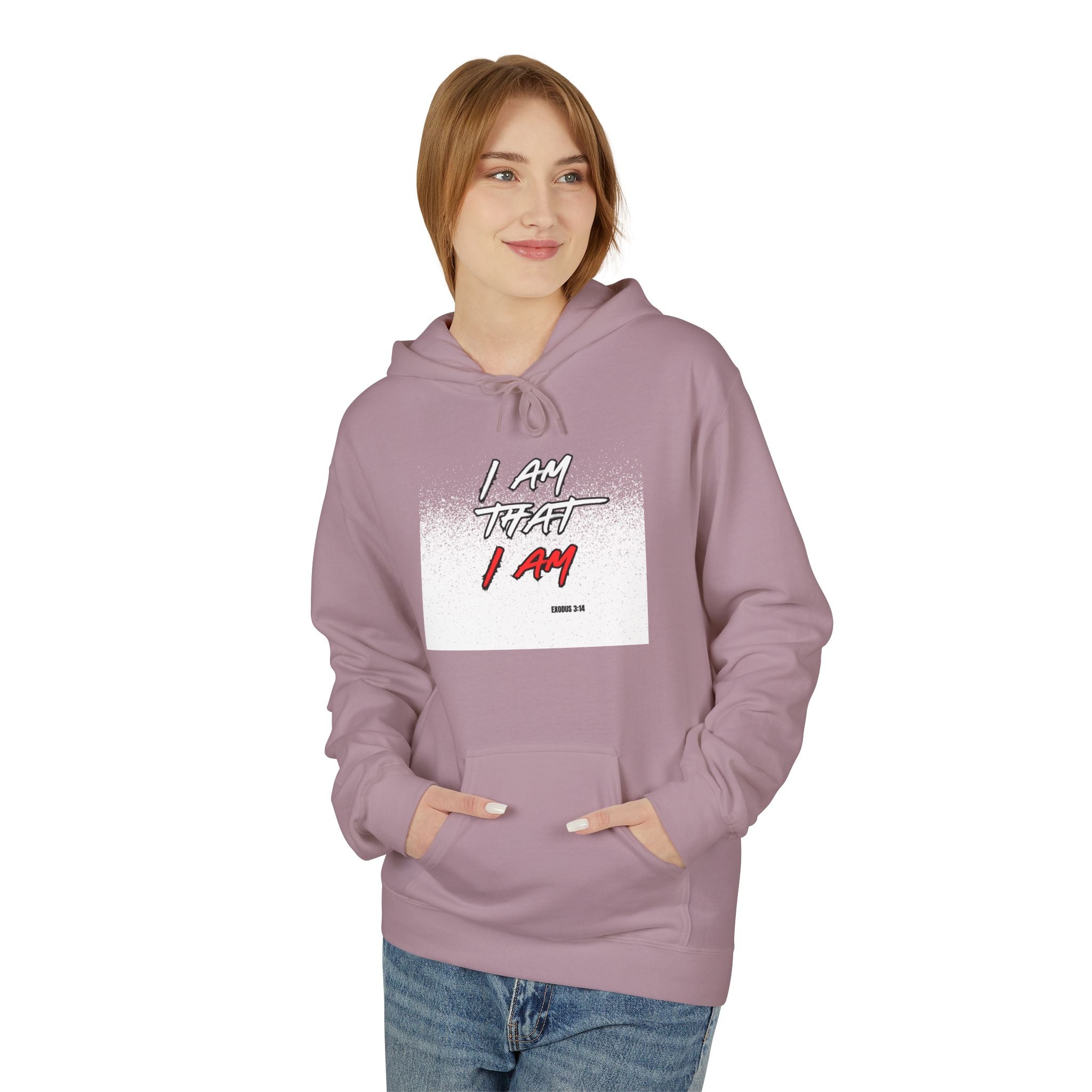 Hoodie — 'Lazy Today, Lady Tomorrow' Minimal Script Hoodie (White)