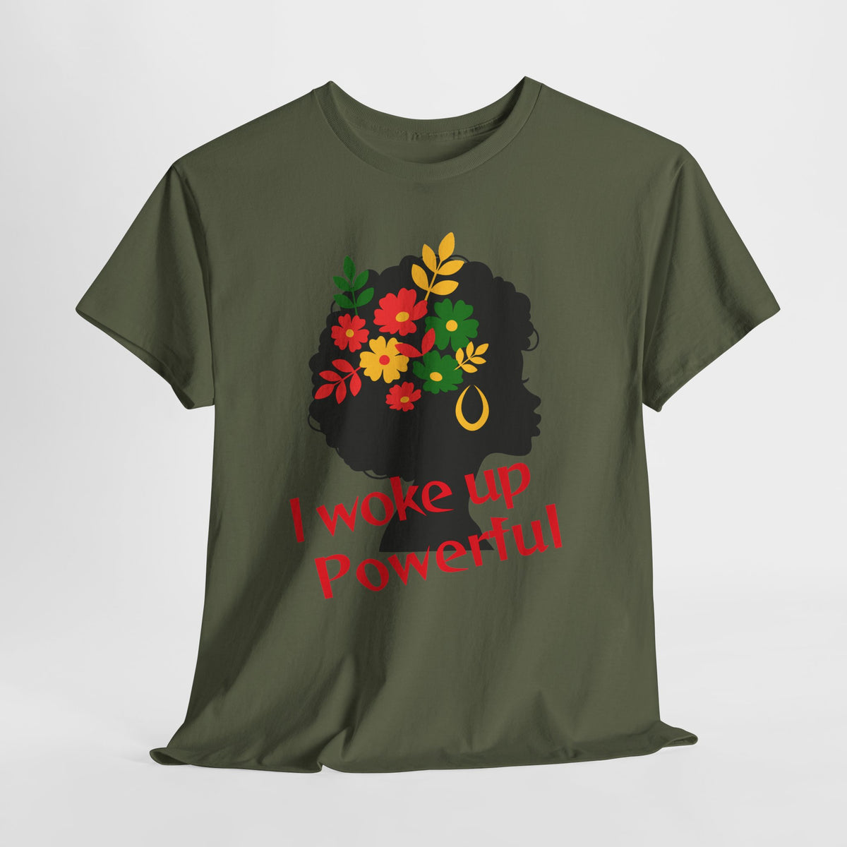 I Woke Up Peaceful" Minimal Line Art T-Shirt