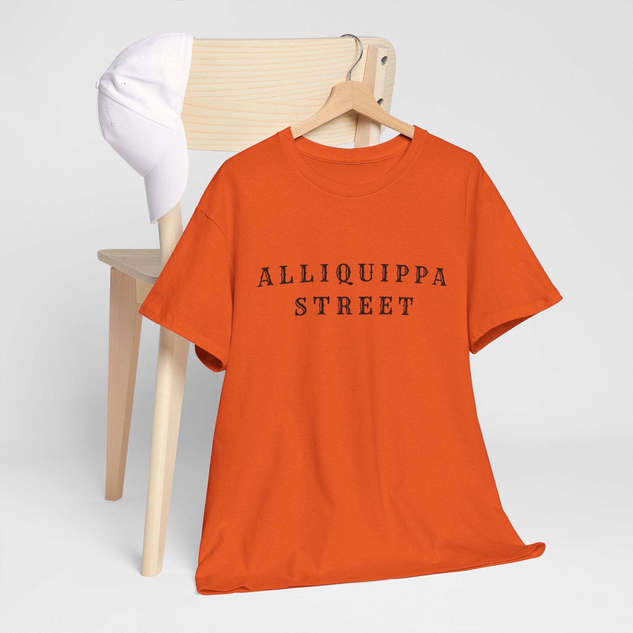 Alliquippa Street Tee - Minimalist Street Name Graphic T-Shirt
