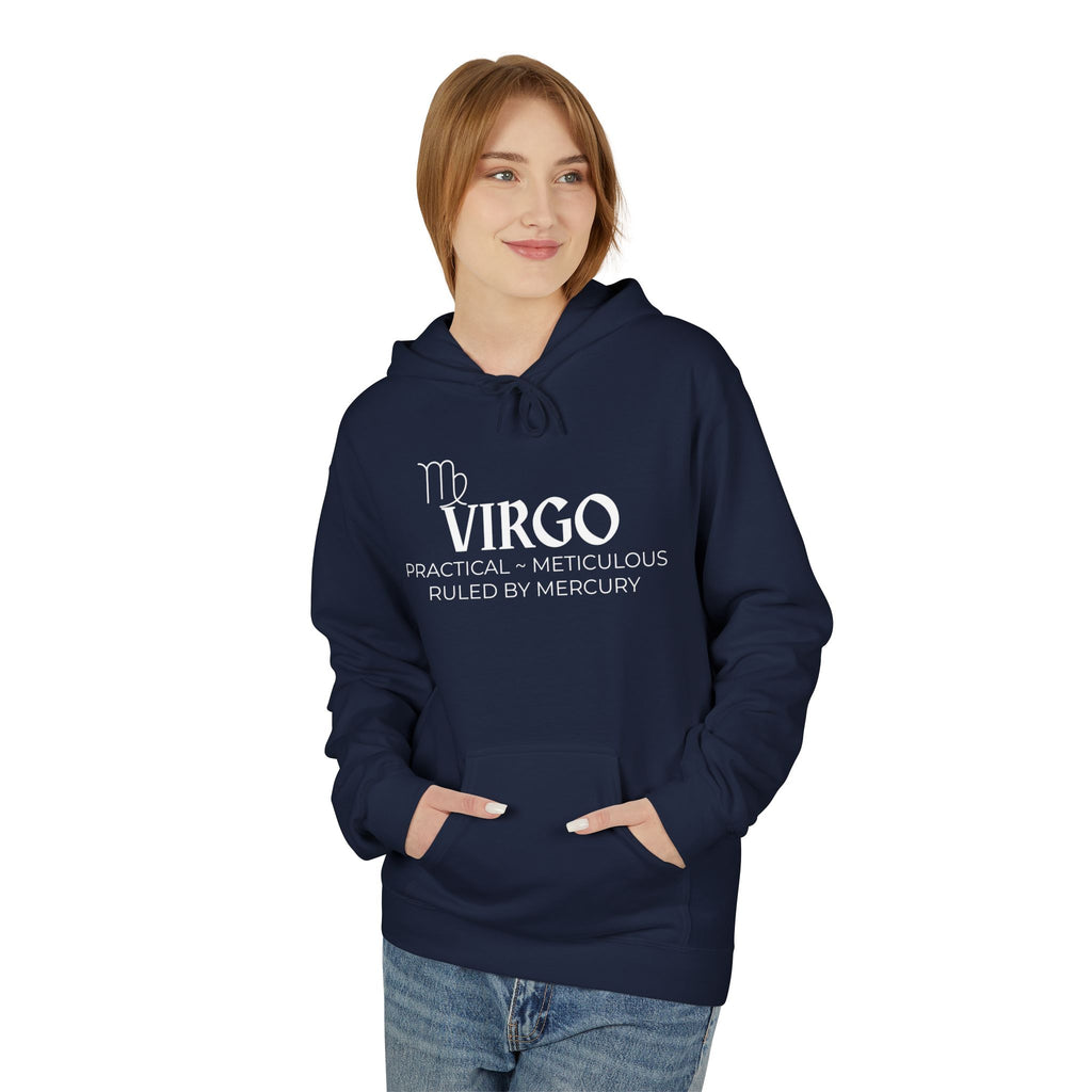 Zodiac Virgo Fleece Hoodie for Astrology Lovers