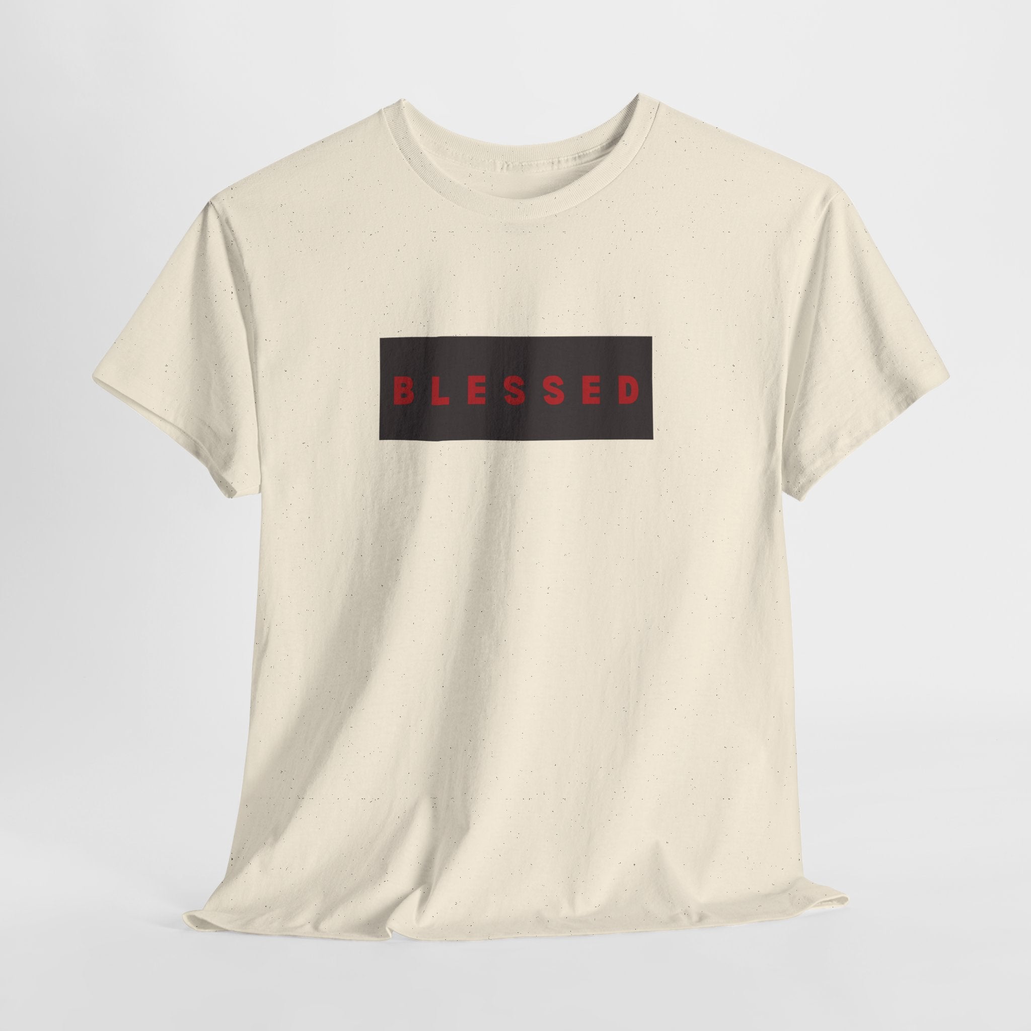 Blessed Box Logo T-Shirt — Minimal Christian Faith Tee