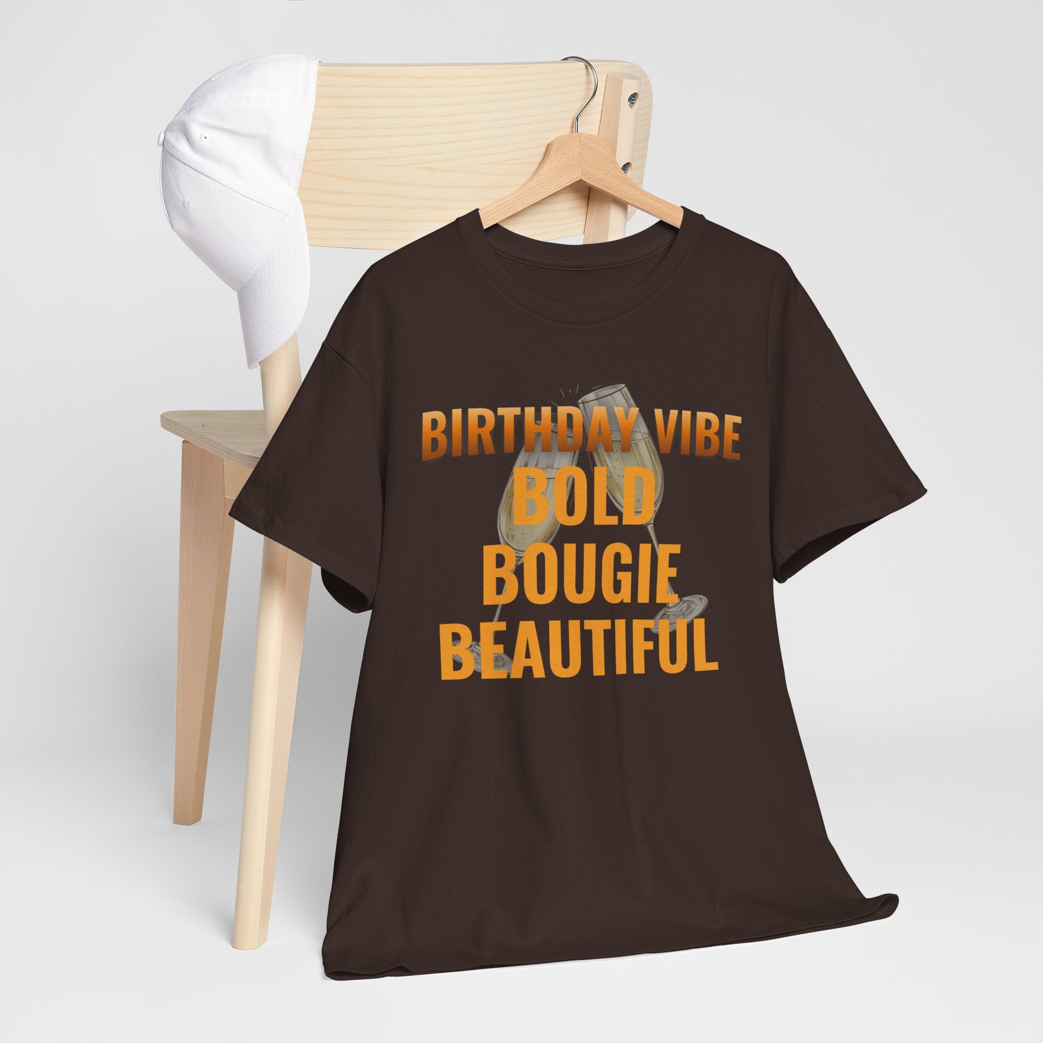 Birthday Vibe Tee — "Bold Bougie Beautiful" Graphic T-Shirt