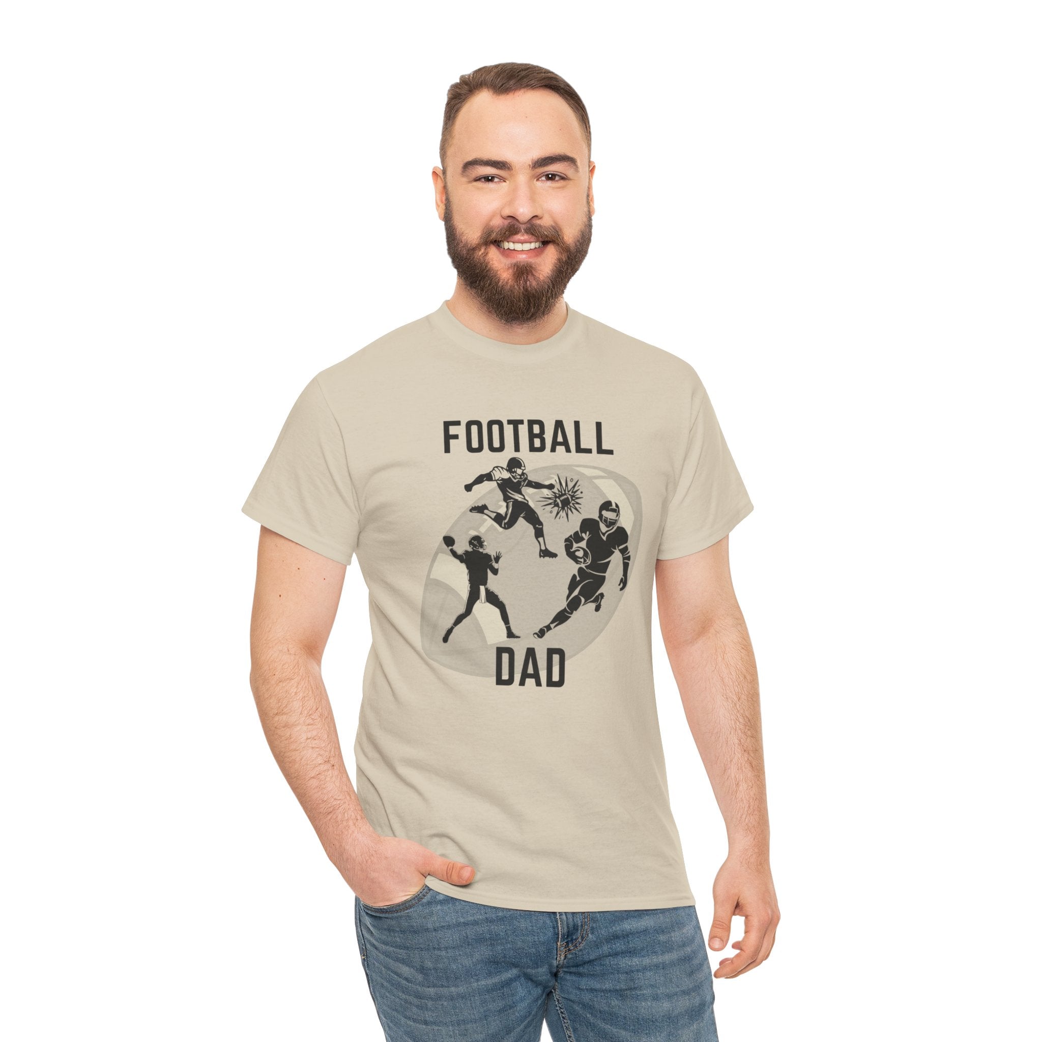 Football Dad T-Shirt – Proud Sideline Tee for Dad