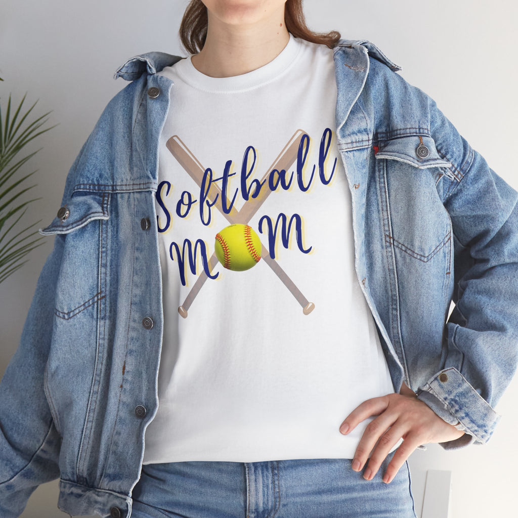 Softball Mom T-Shirt — Bat & Ball Graphic Tee
