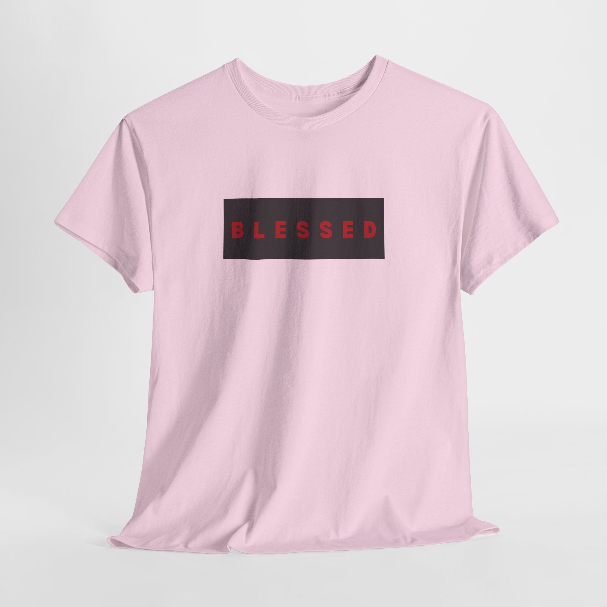 Blessed Box Logo T-Shirt — Minimal Christian Faith Tee
