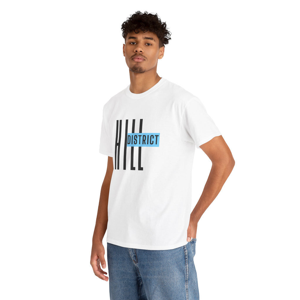 Hill District Retro Logo T‑Shirt — Urban Neighborhood Pride Tee
