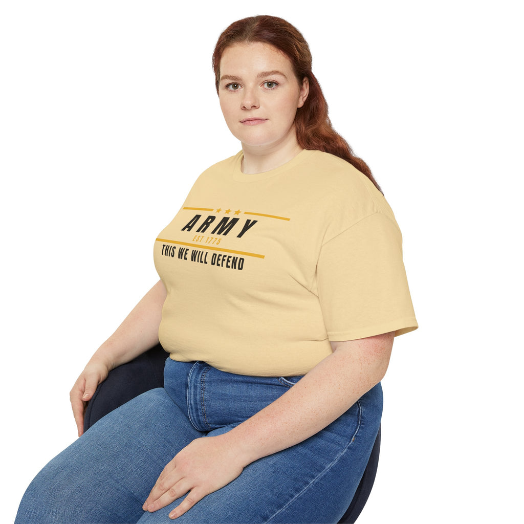 Army This We Will Defend Tee — Patriotic Military Cotton T-Shirt
