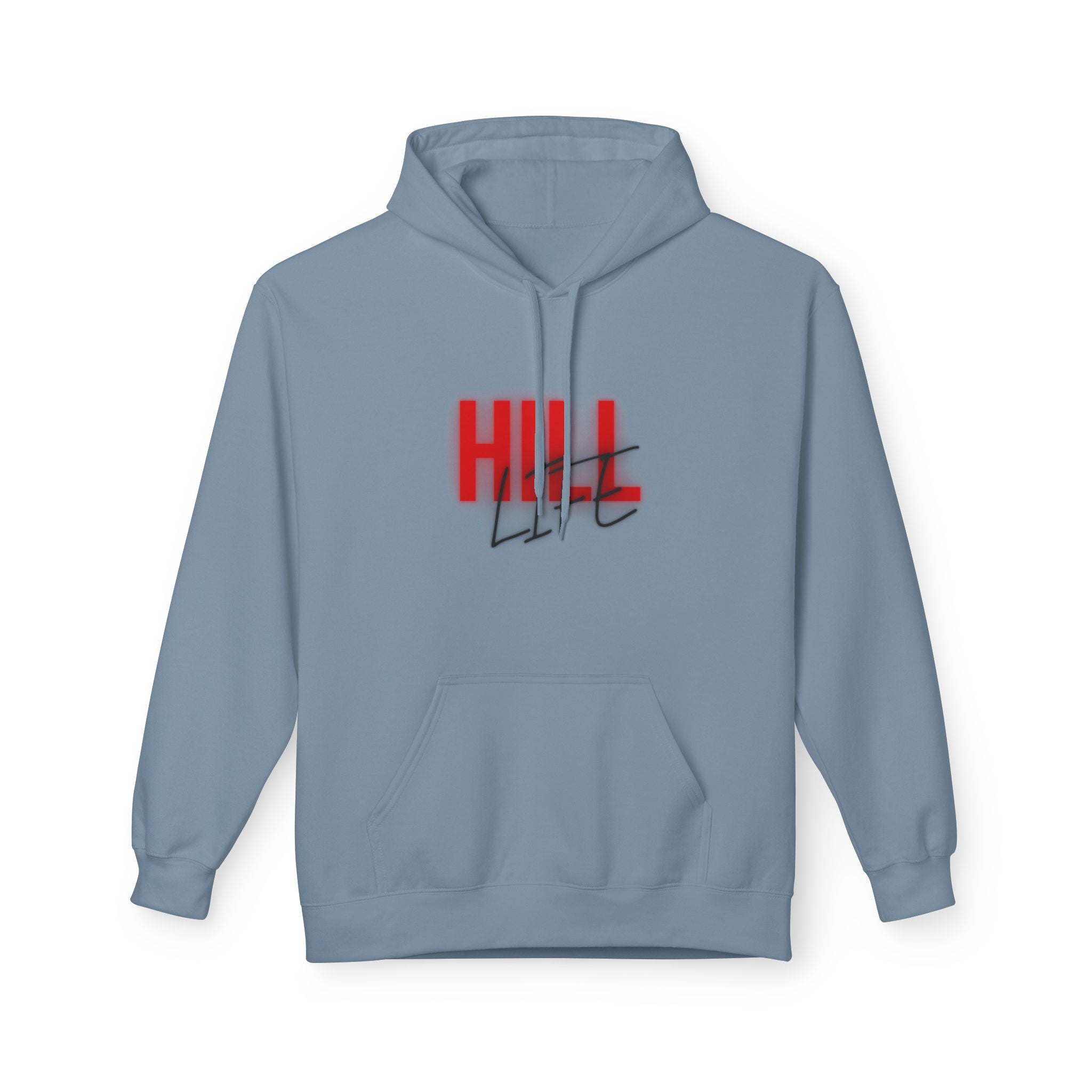 Hill Life Hoodie — # Red Script Pullover