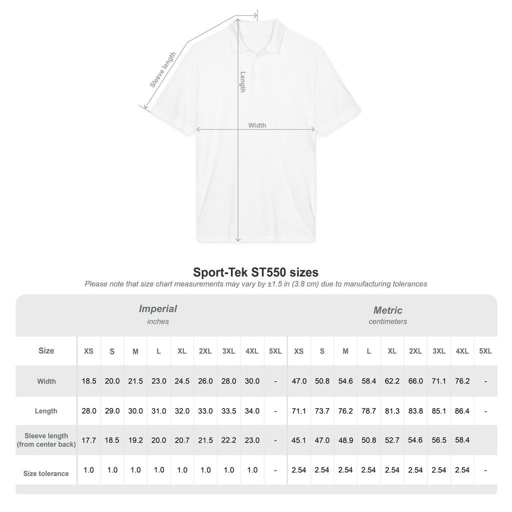 Bisma Embroidered CMA Polo Shirt — 'Butterfly' Logo Performance Golf Polo