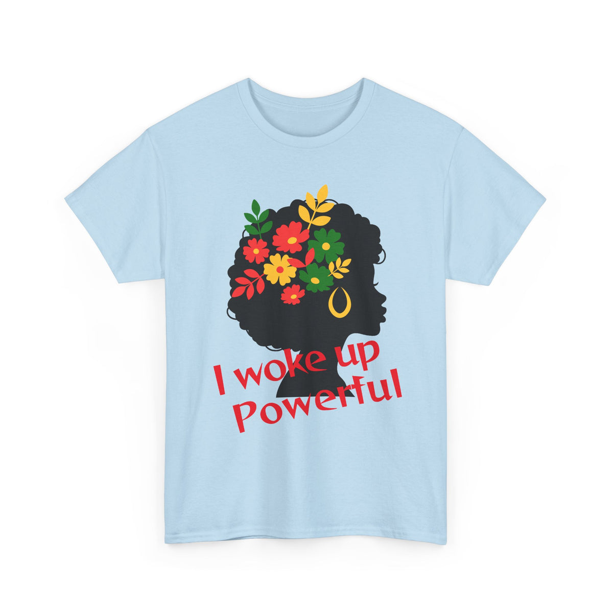 I Woke Up Peaceful" Minimal Line Art T-Shirt