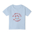 Toddler T‑Shirt — “My Smile Keeps Me Out of Trouble” Cute Smiley Kids Tee