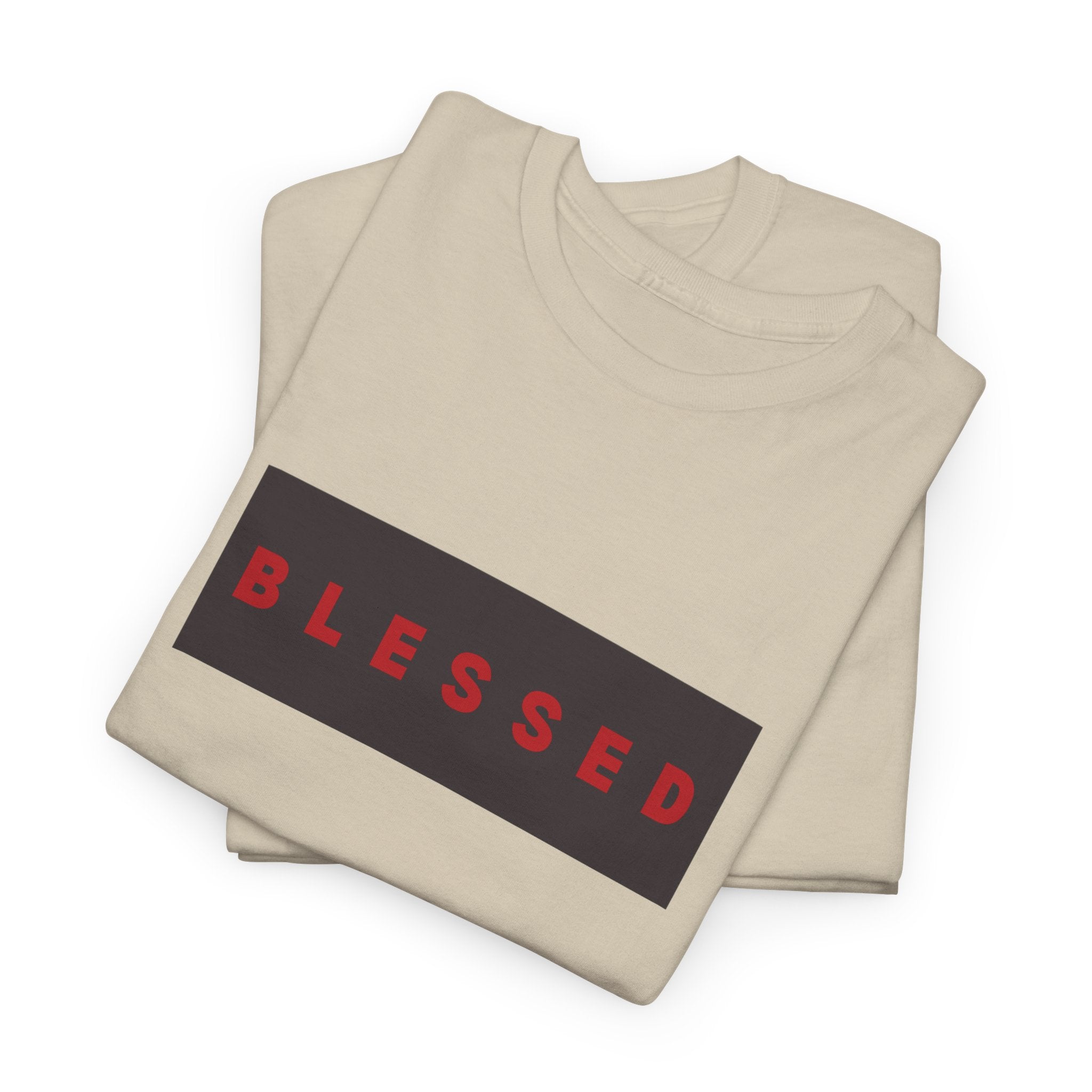 Blessed Box Logo T-Shirt — Minimal Christian Faith Tee
