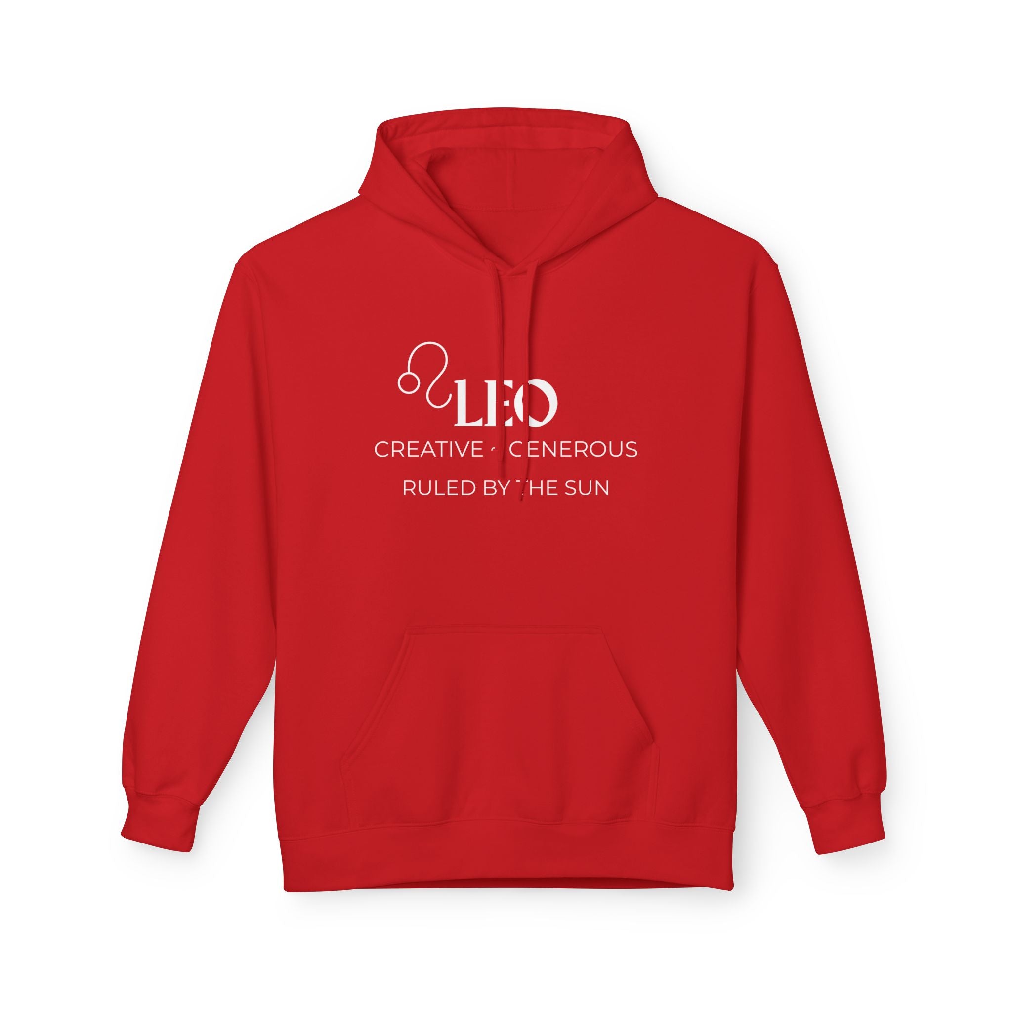Leo Unisex Fleece Hoodie with Custom Design