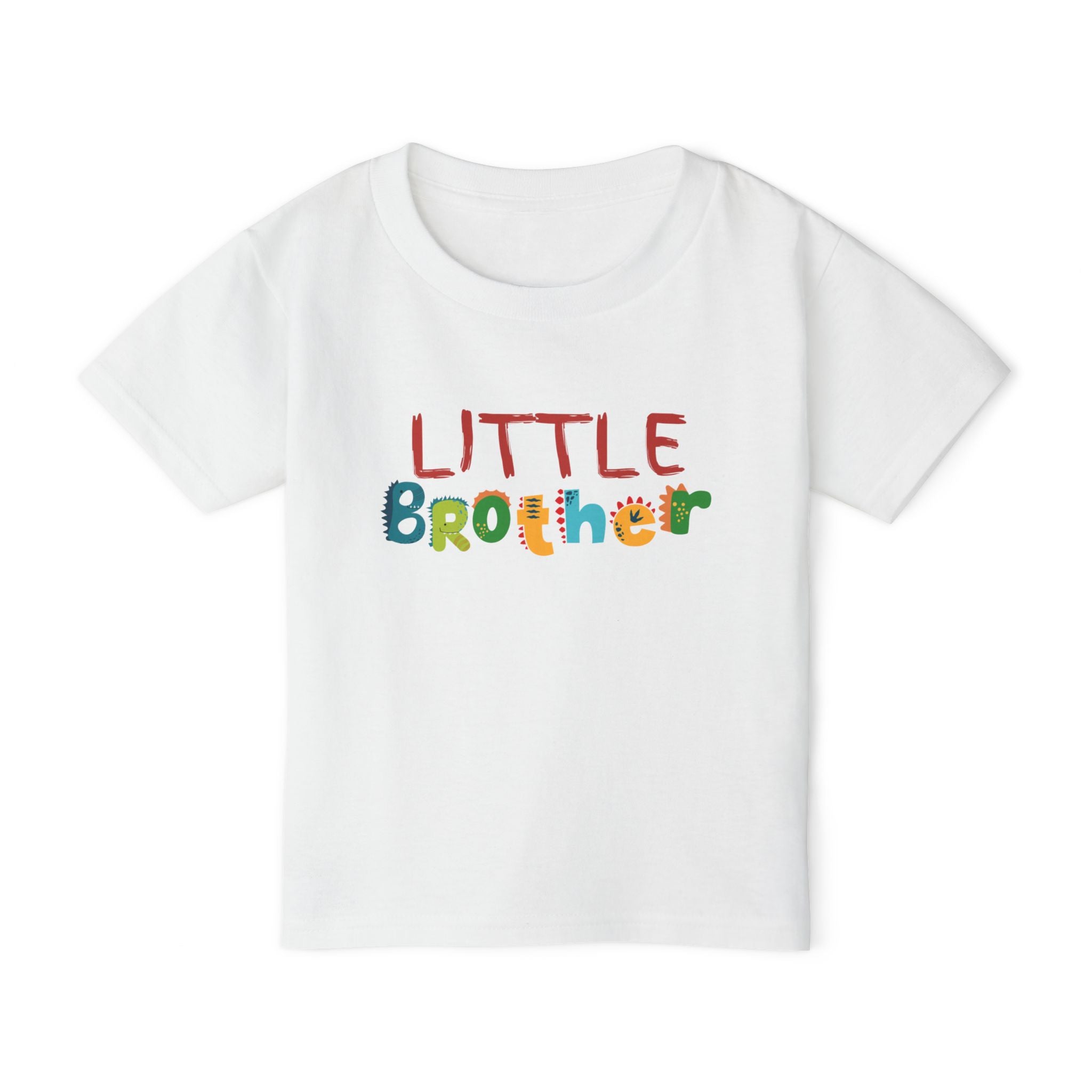 Little Brother Toddler T-Shirt - Colorful Playful Sibling Shirt
