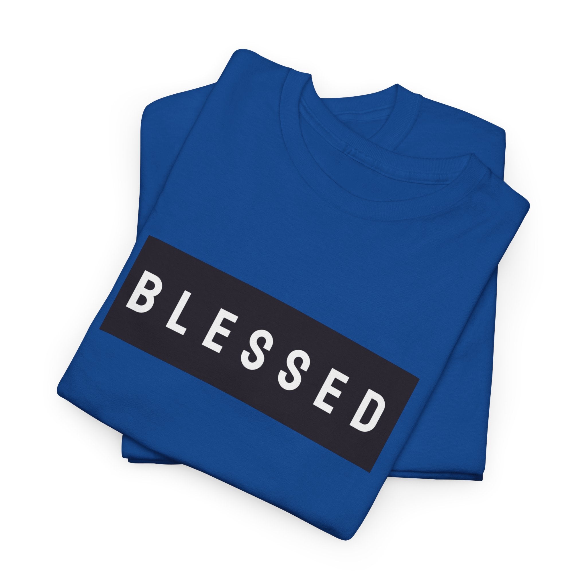 Blessed Box Logo T‑Shirt — Minimal Faith Graphic Tee