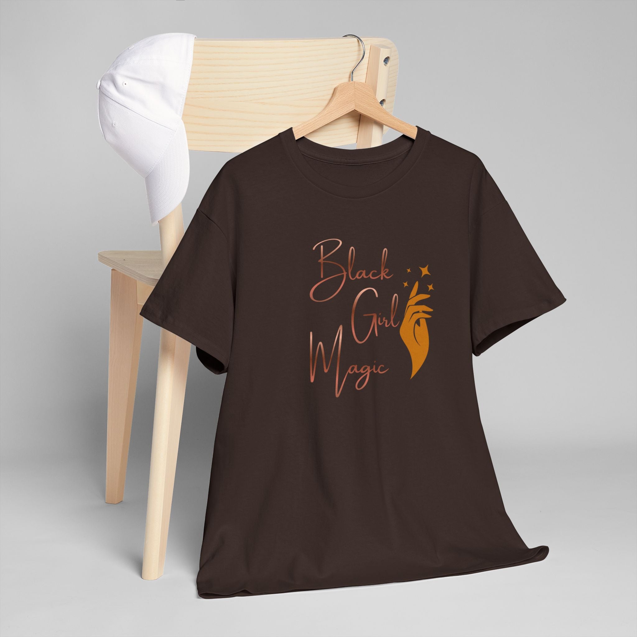 Black Girl Magic T-Shirt — Empowerment Tee with Feminine Illustration