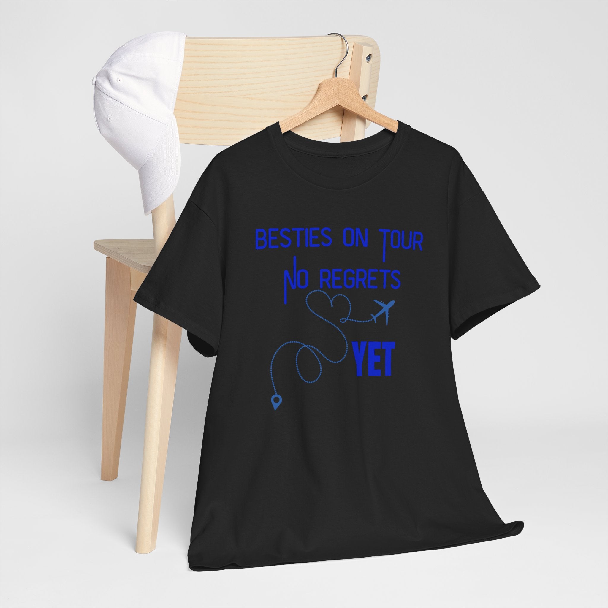 Besties On Tour T-Shirt - "No Regrets Yet" Travel Friends Tee