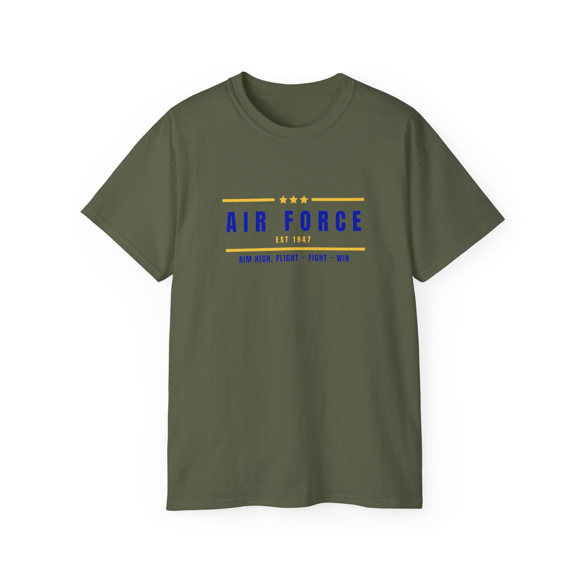 Air Force Vintage Stripe Tee — "Air Force" Graphic T-Shirt