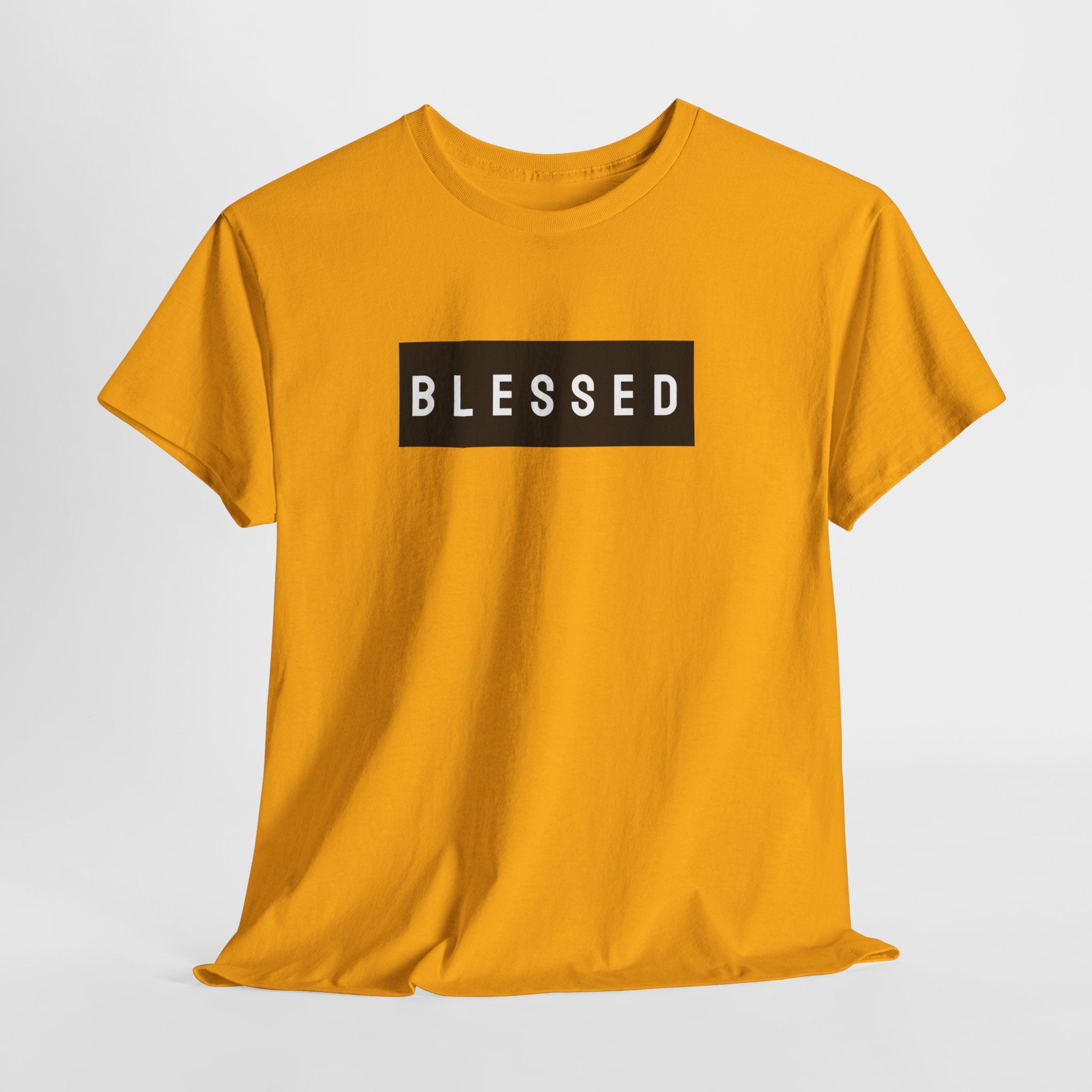 Blessed Box Logo T‑Shirt — Minimal Faith Graphic Tee