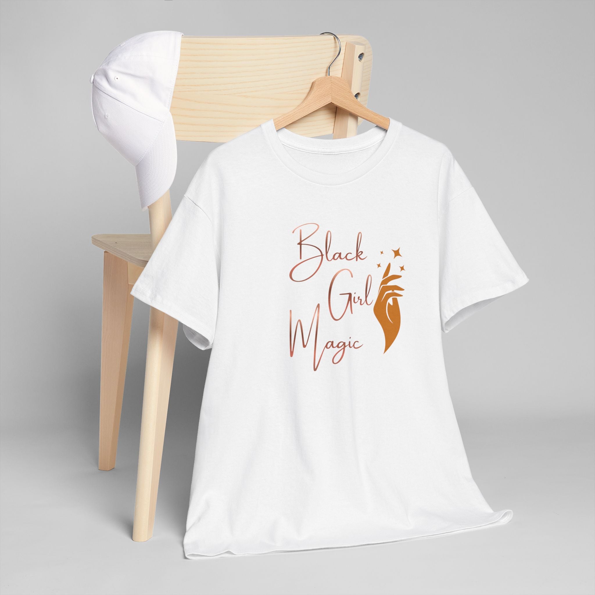 Black Girl Magic T-Shirt — Empowerment Tee with Feminine Illustration
