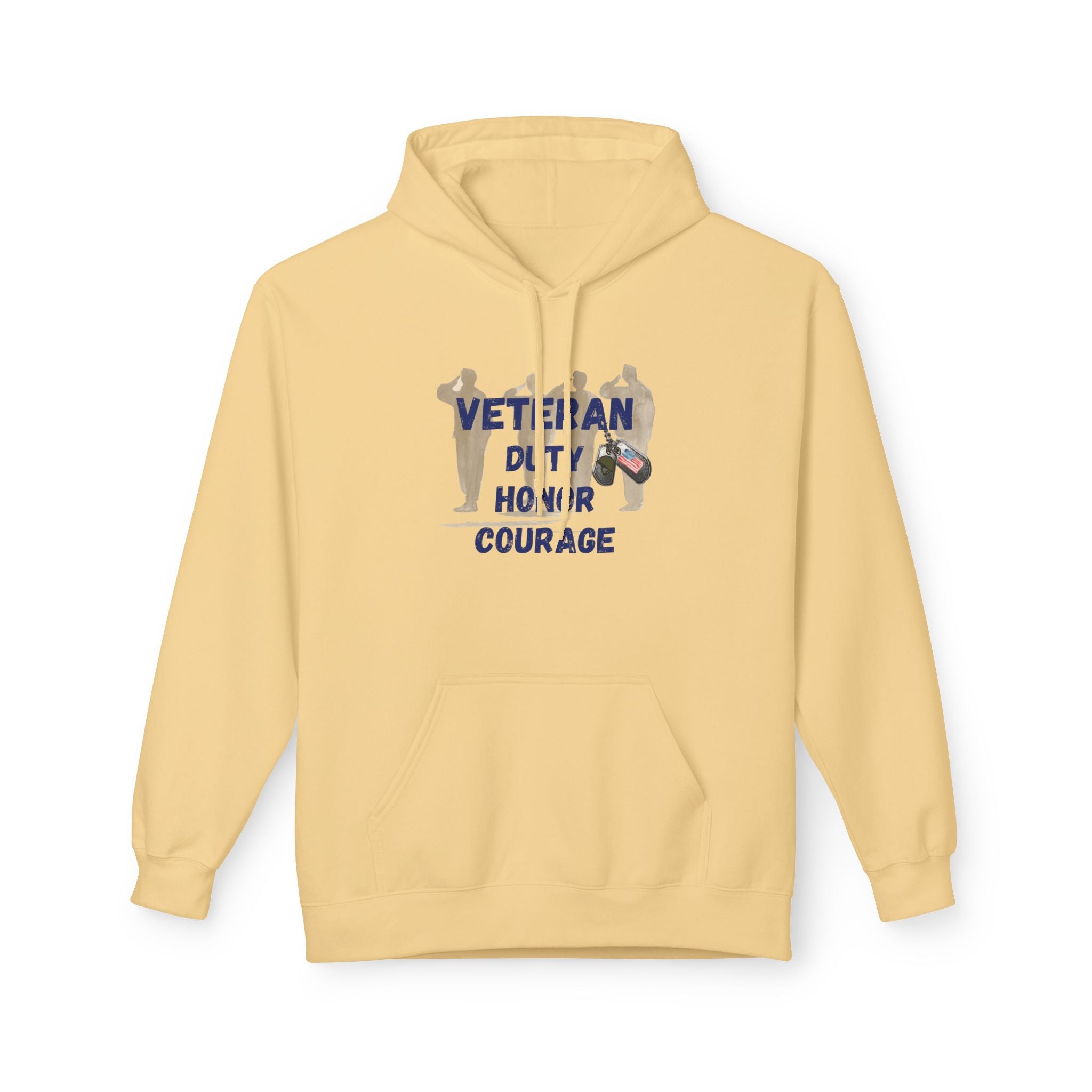 Proud Veteran Unisex Midweight Soft style Fleece Hoodie