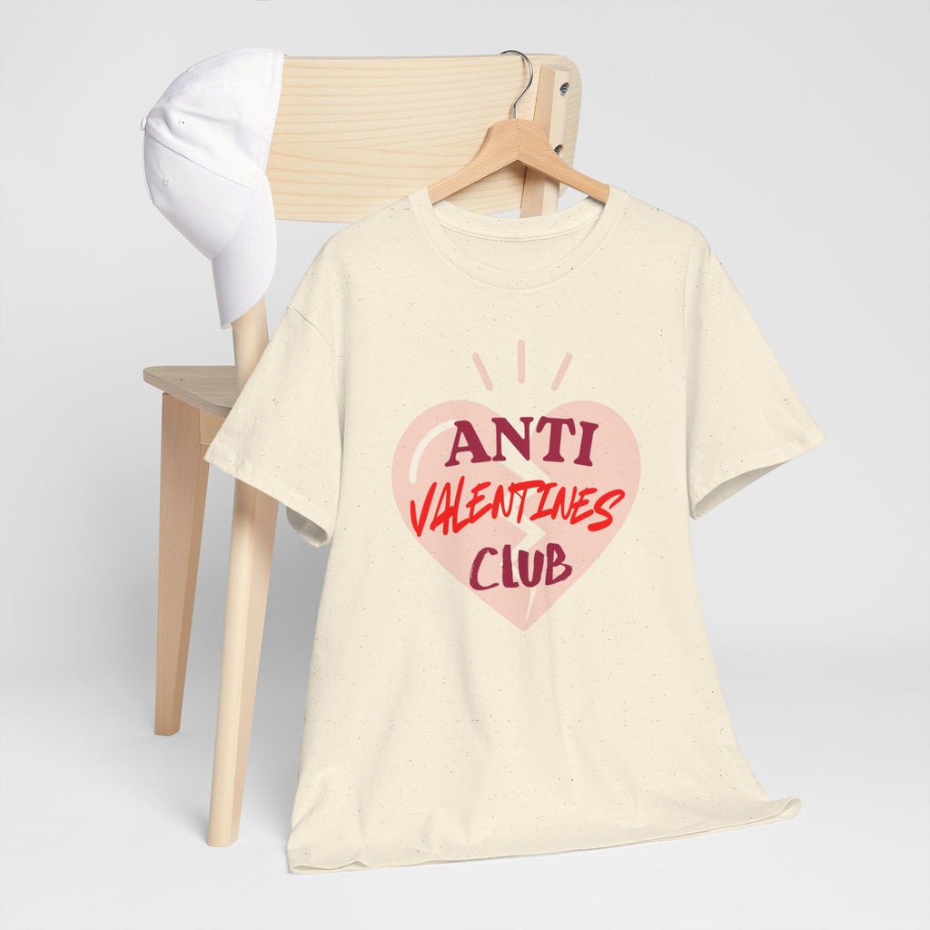 T-Shirt — Anti Valentines Day Club Heart Graphic Tee