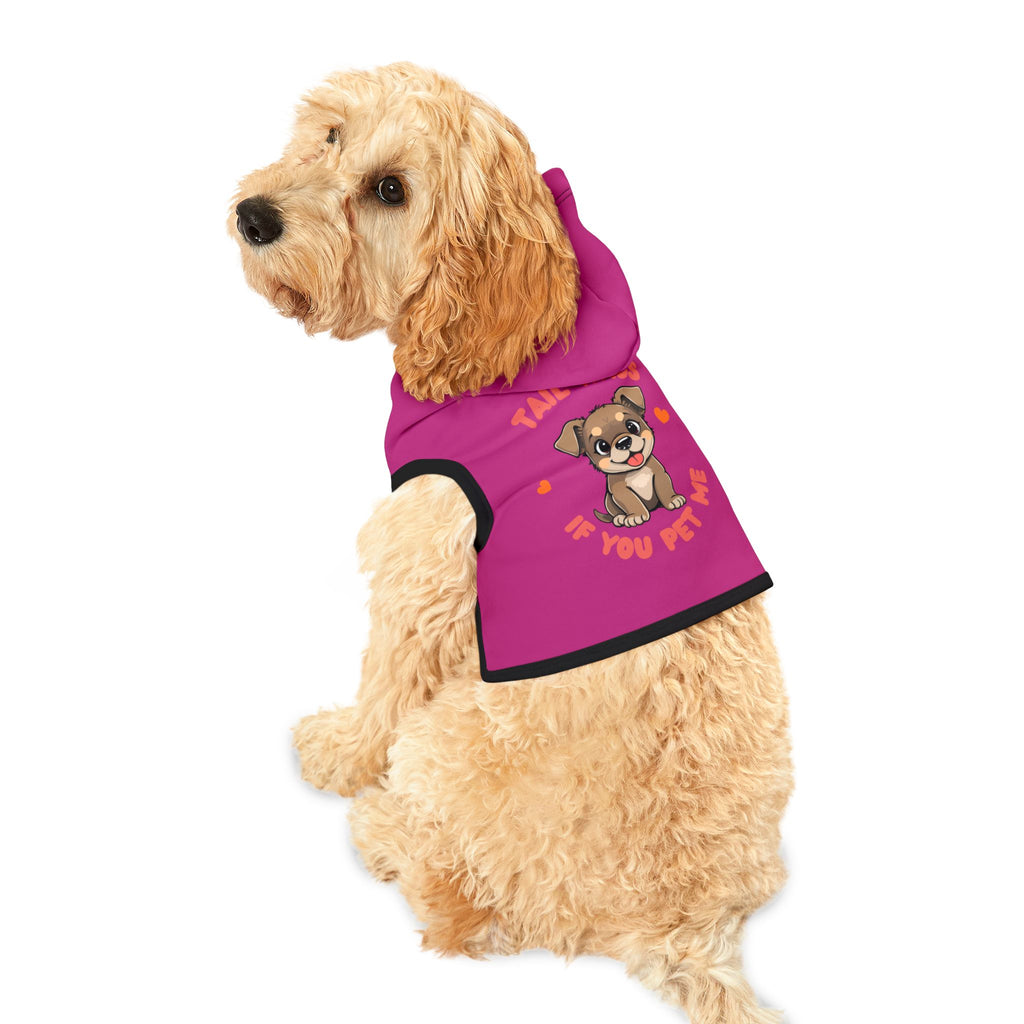 Pet Hoodie - 'Tail Wags If You Pet Me' Cute Puppy Dog Hoodie for Small Dogs