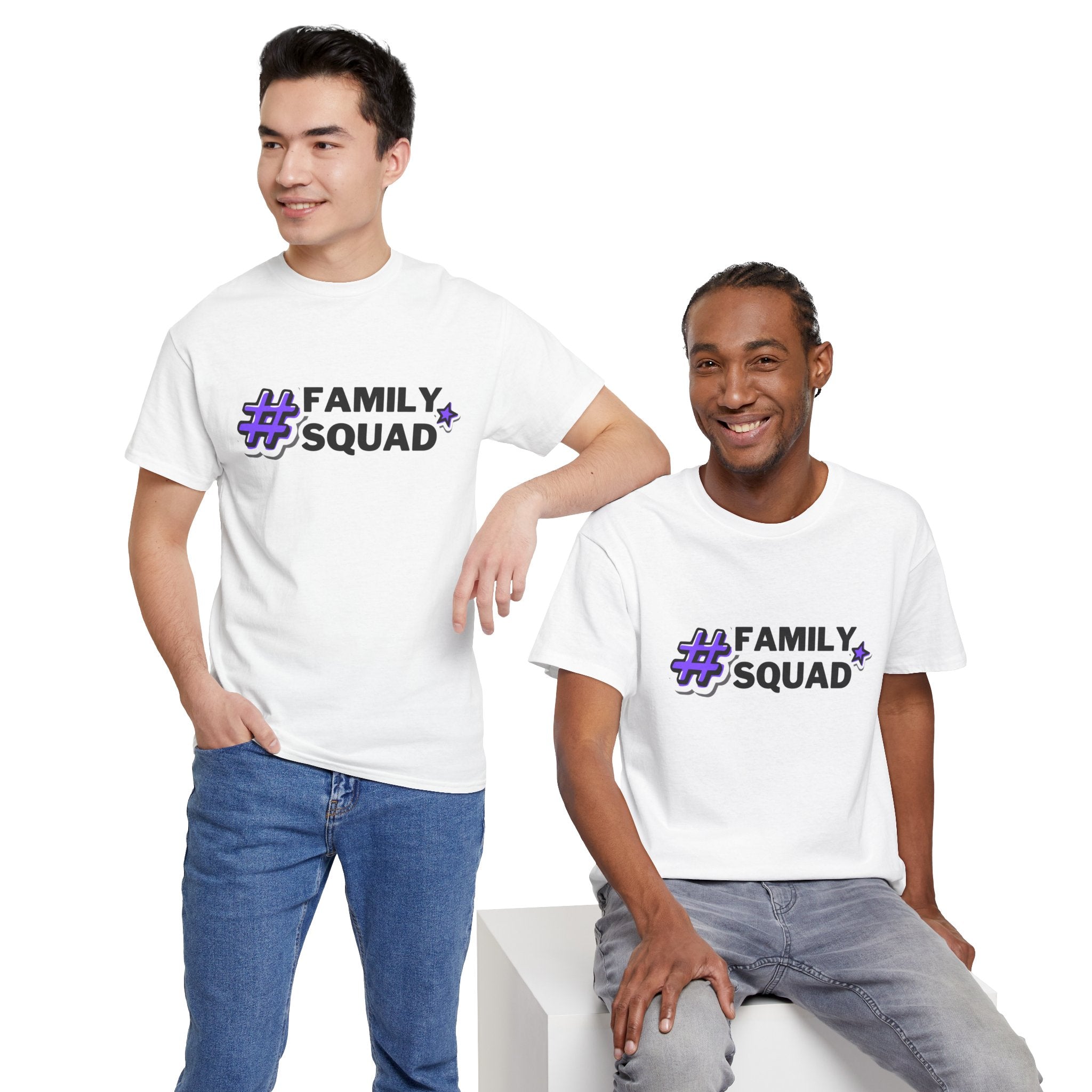 Family Squad T-Shirt — #FamilySquad Graphic Tee for Matching Family Outfits