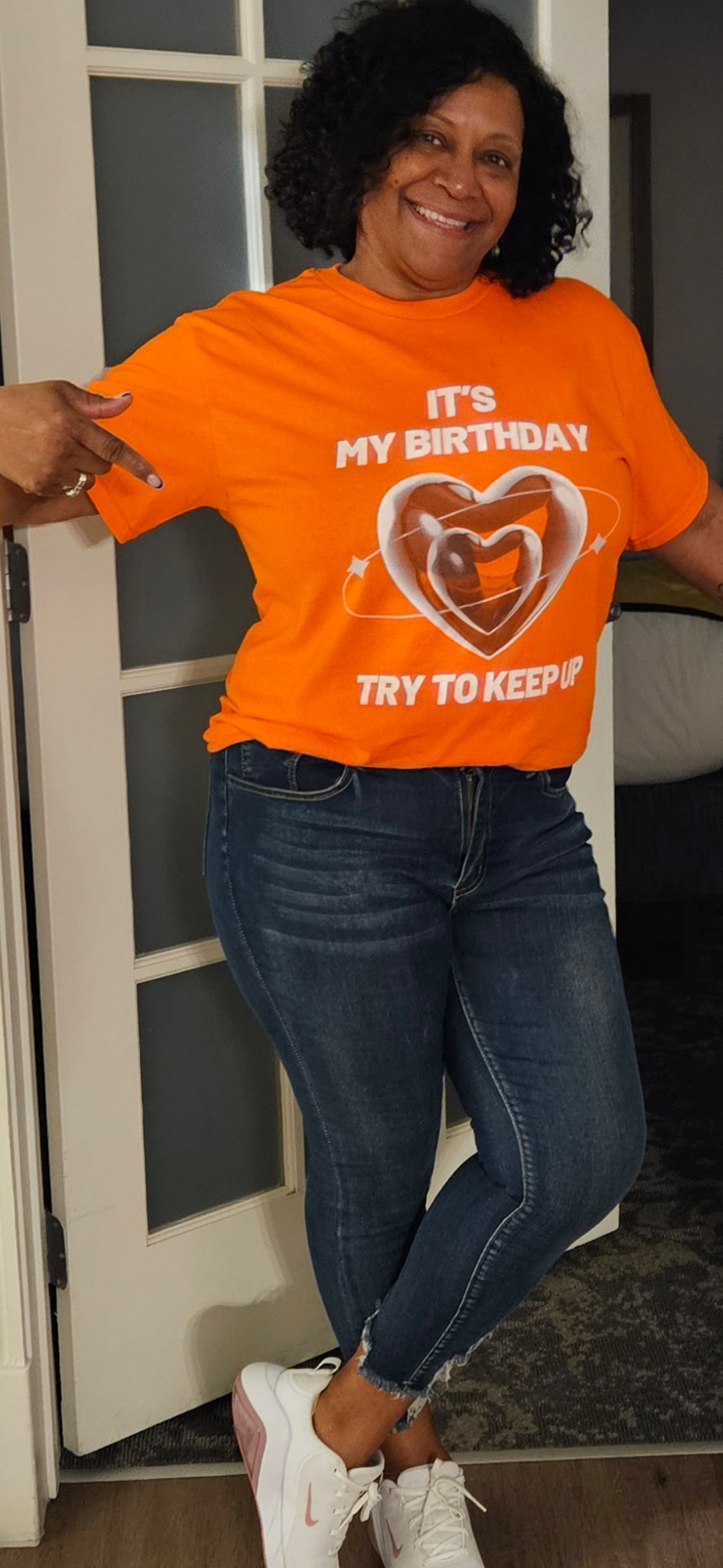 Birthday Tee — "It's My Birthday, Try to Keep Up" Graphic T-Shirt