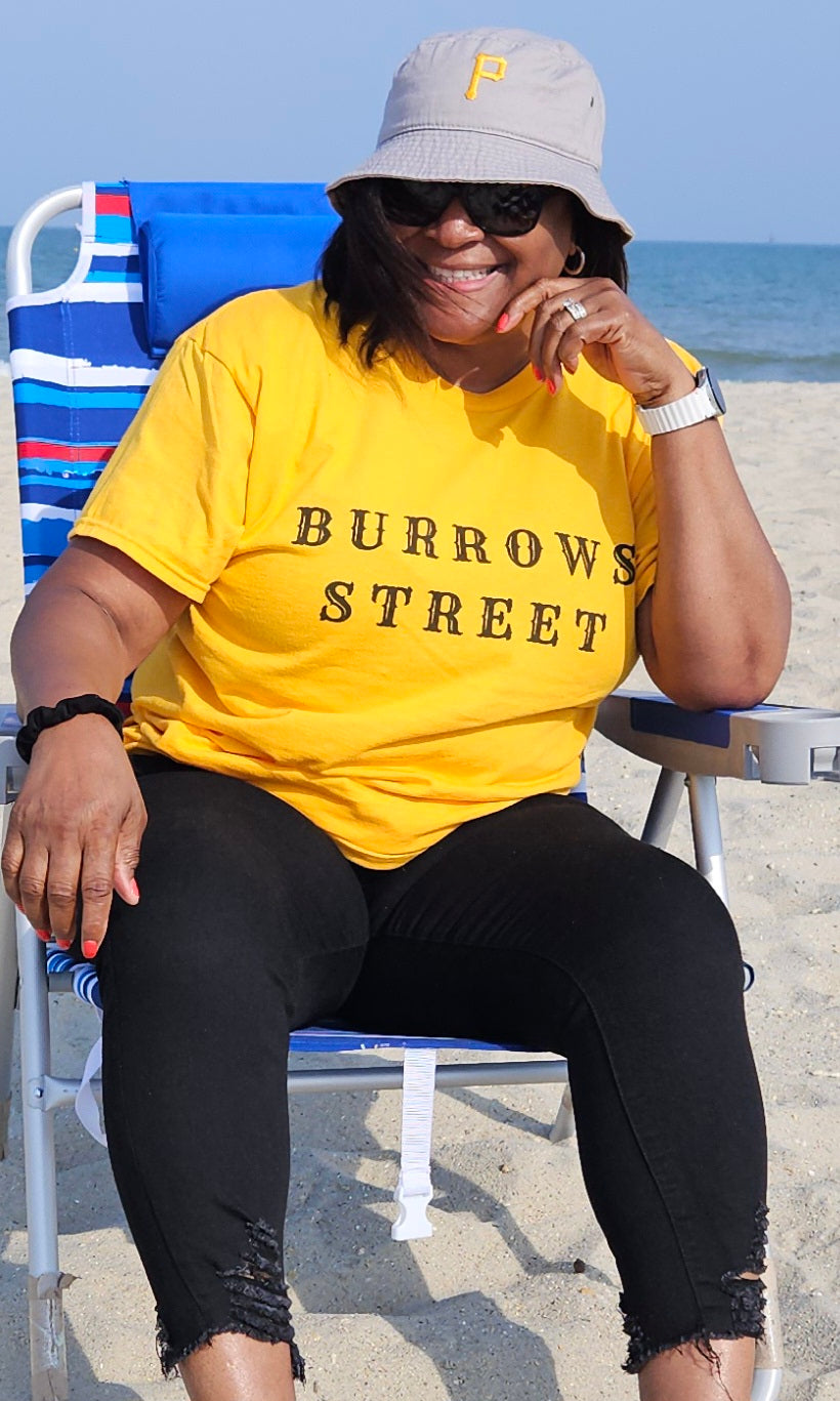 Burrows Street T-Shirt — Minimal Vintage Street Name Tee